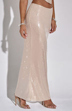 Larisa Maxi Skirt - Nude - Napalia