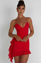 Larosa Mini Dress - Red - Napalia