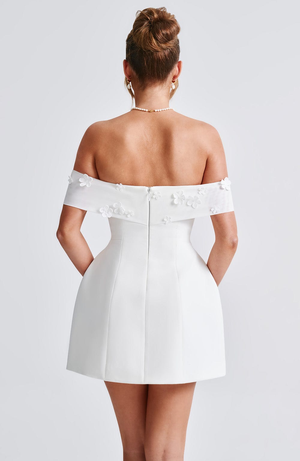 Laurel Mini Dress - Ivory - Napalia