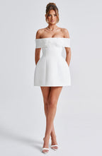 Laurel Mini Dress - Ivory - Napalia