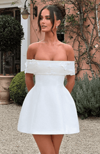 Laurel Mini Dress - Ivory - Napalia