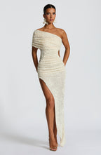 Laverna Midi Dress - Ivory - Napalia