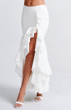 Lavinia Maxi Skirt - Ivory - Napalia