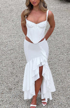 Lavinia Maxi Skirt - Ivory - Napalia