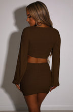 Leia Mini Skirt - Chocolate - Napalia