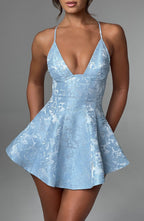 Leila Playsuit - Blue - Napalia