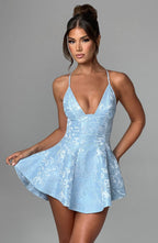 Leila Playsuit - Blue - Napalia