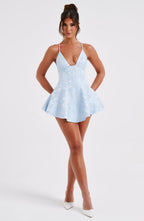 Leila Playsuit - Blue - Napalia
