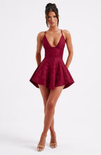 Leila Playsuit - Red - Napalia