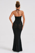 Leilina Maxi Dress - Black - Napalia