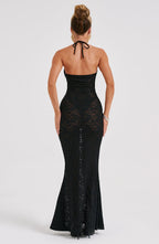 Leilina Maxi Dress - Black - Napalia