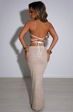 Lelita Maxi Skirt - Beige - Napalia