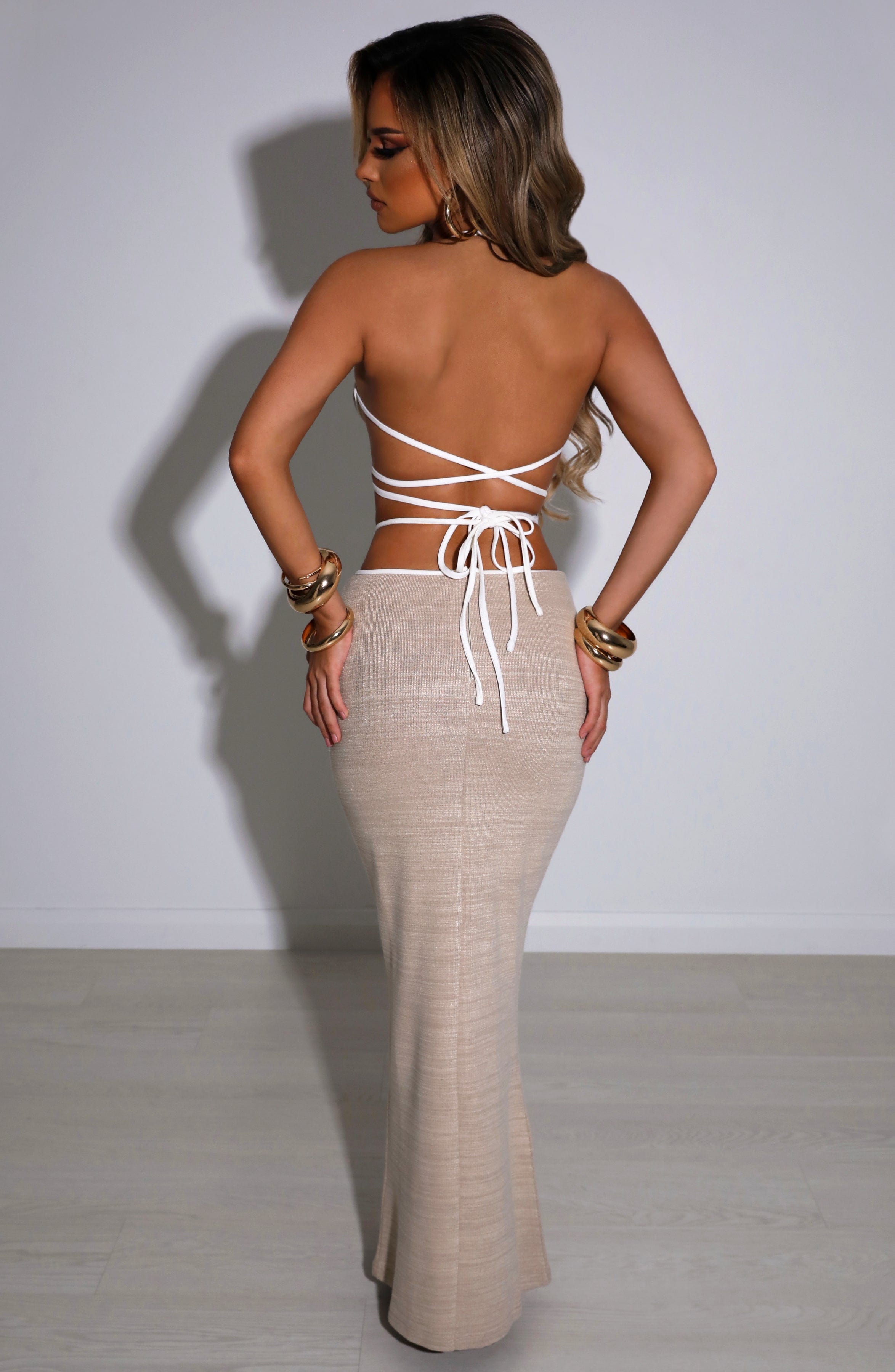 Lelita Maxi Skirt - Beige - Napalia