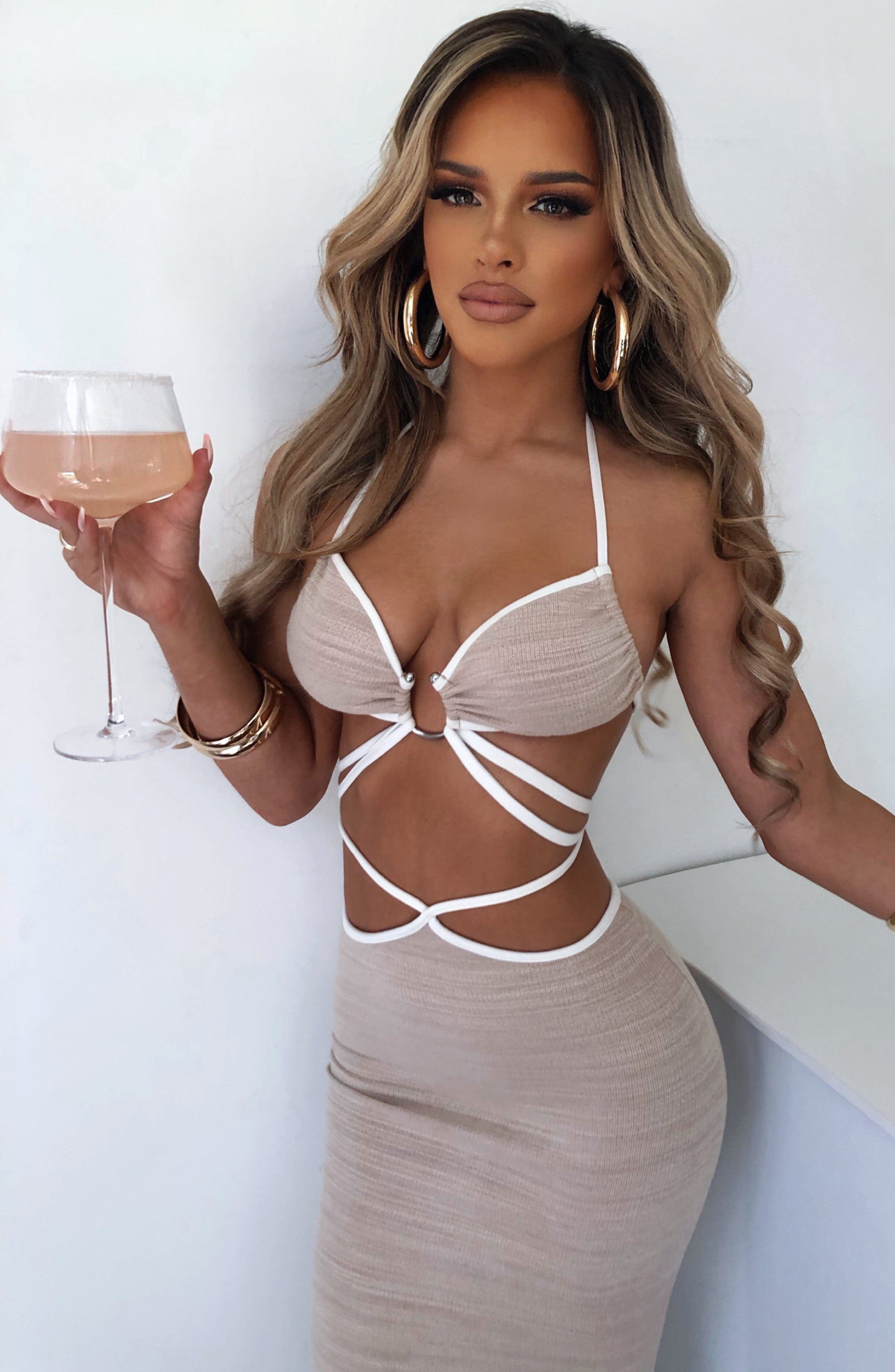 Lelita Maxi Skirt - Beige - Napalia