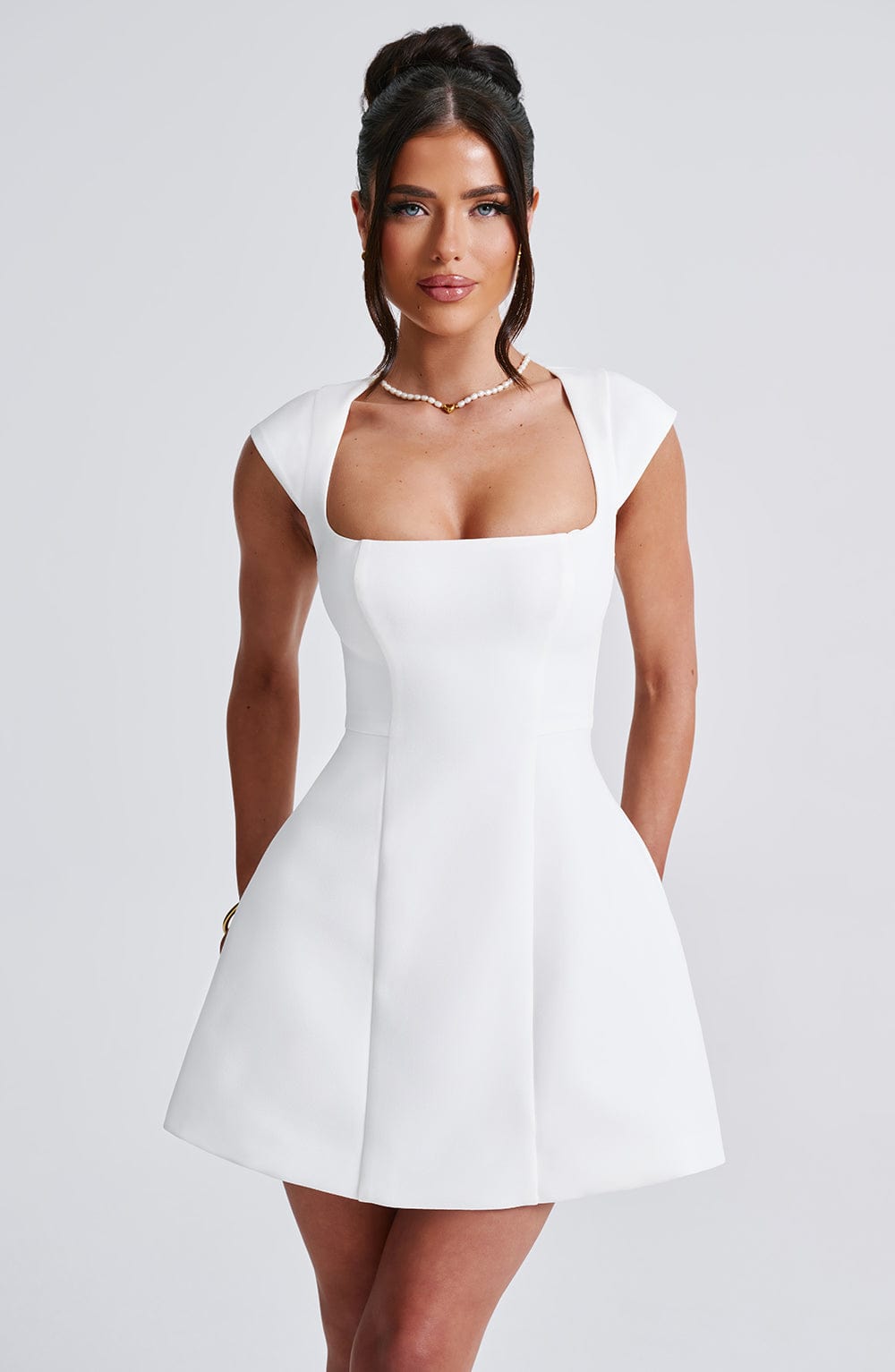 Lena Mini Dress - Ivory - Napalia