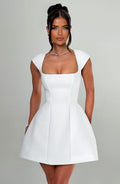 Lena Mini Dress - Ivory - Napalia