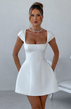 Lena Mini Dress - Ivory - Napalia