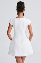 Lena Mini Dress - Ivory - Napalia