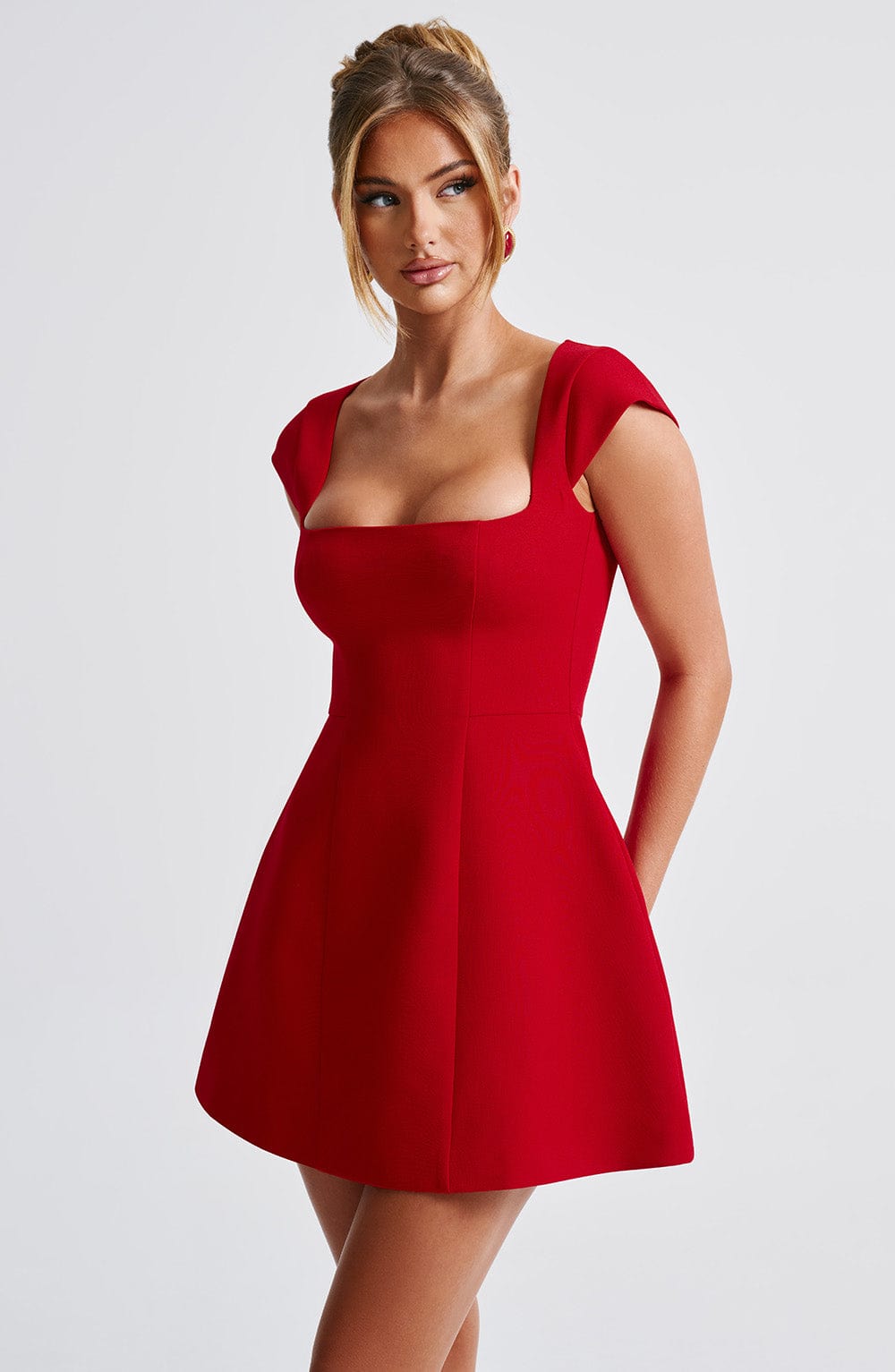 Lena Mini Dress - Red - Napalia