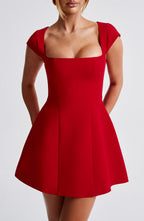 Lena Mini Dress - Red - Napalia