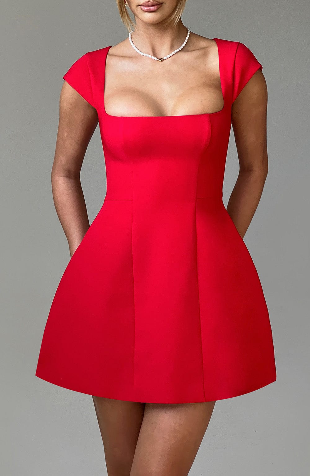 Lena Mini Dress - Red - Napalia