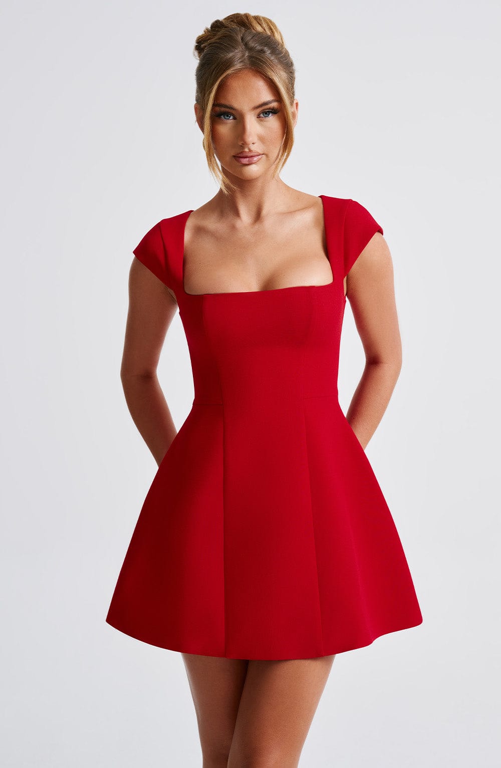 Lena Mini Dress - Red - Napalia