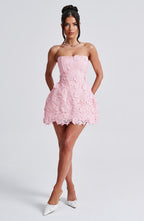 Leona Mini Dress - Blush - Napalia