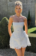Leona Mini Dress - Ivory - Napalia