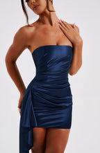 Leoni Mini Dress - Navy - Napalia