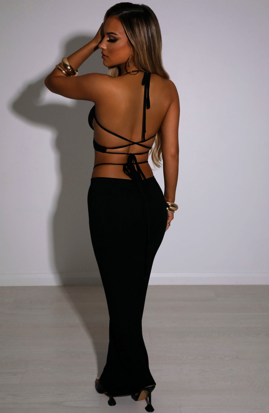 Leticia Maxi Skirt - Black - Napalia