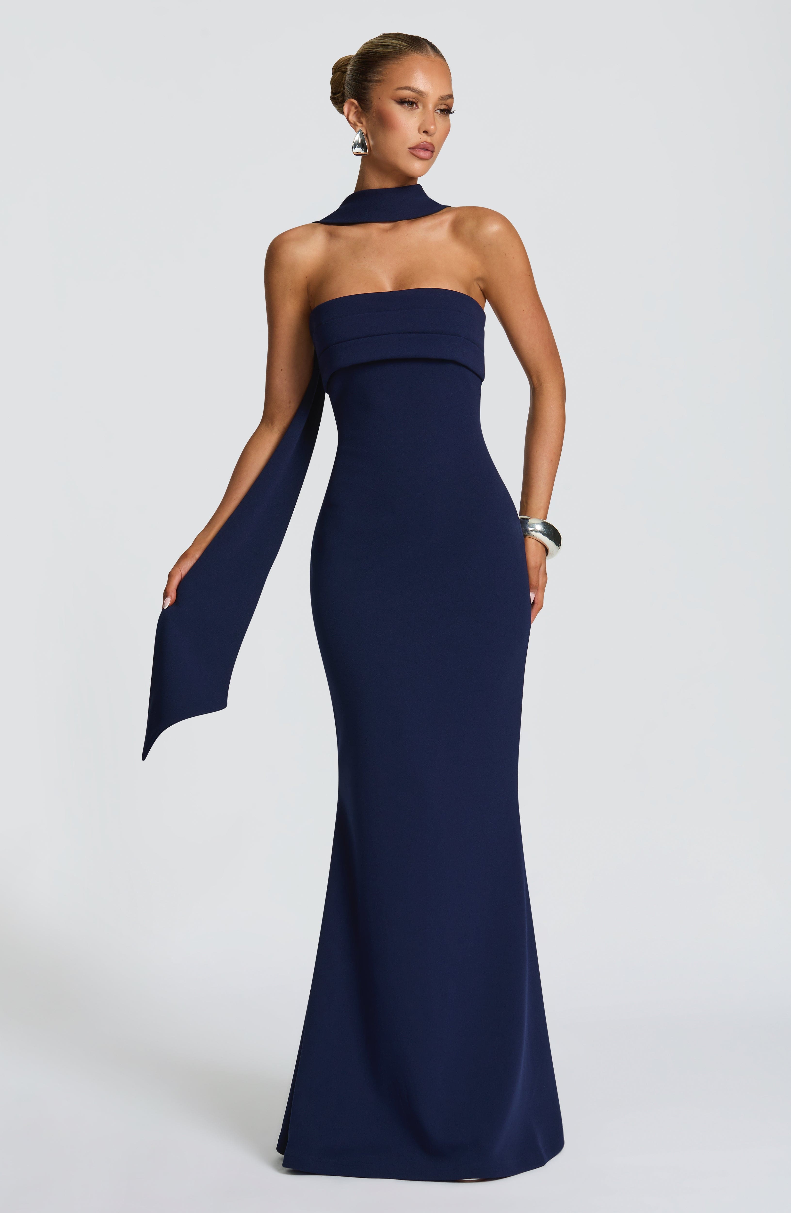 Leura Maxi Dress - Navy - Napalia