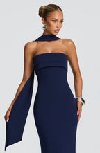 Leura Maxi Dress - Navy - Napalia