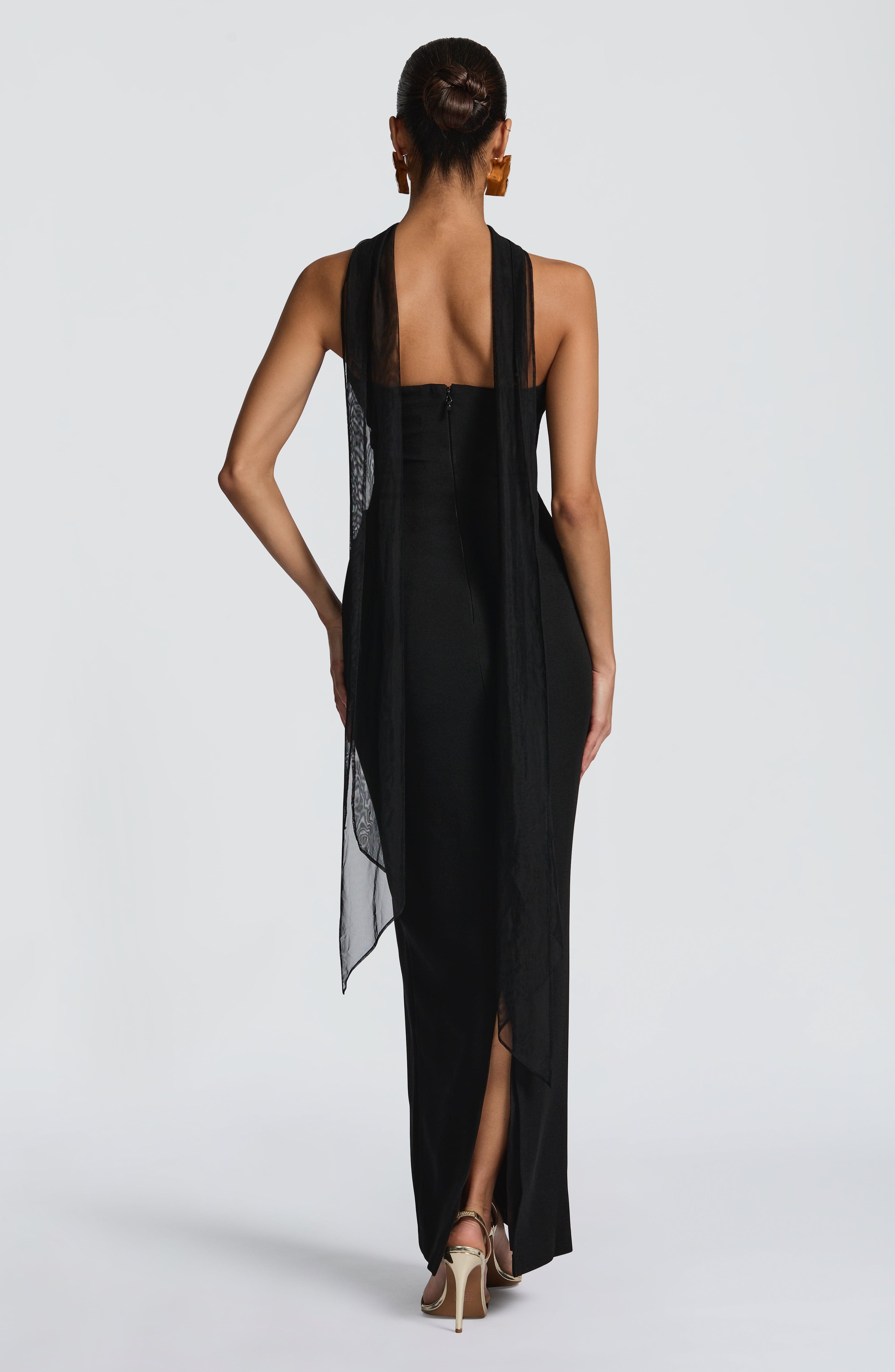 Lindsey Maxi Dress - Black - Napalia