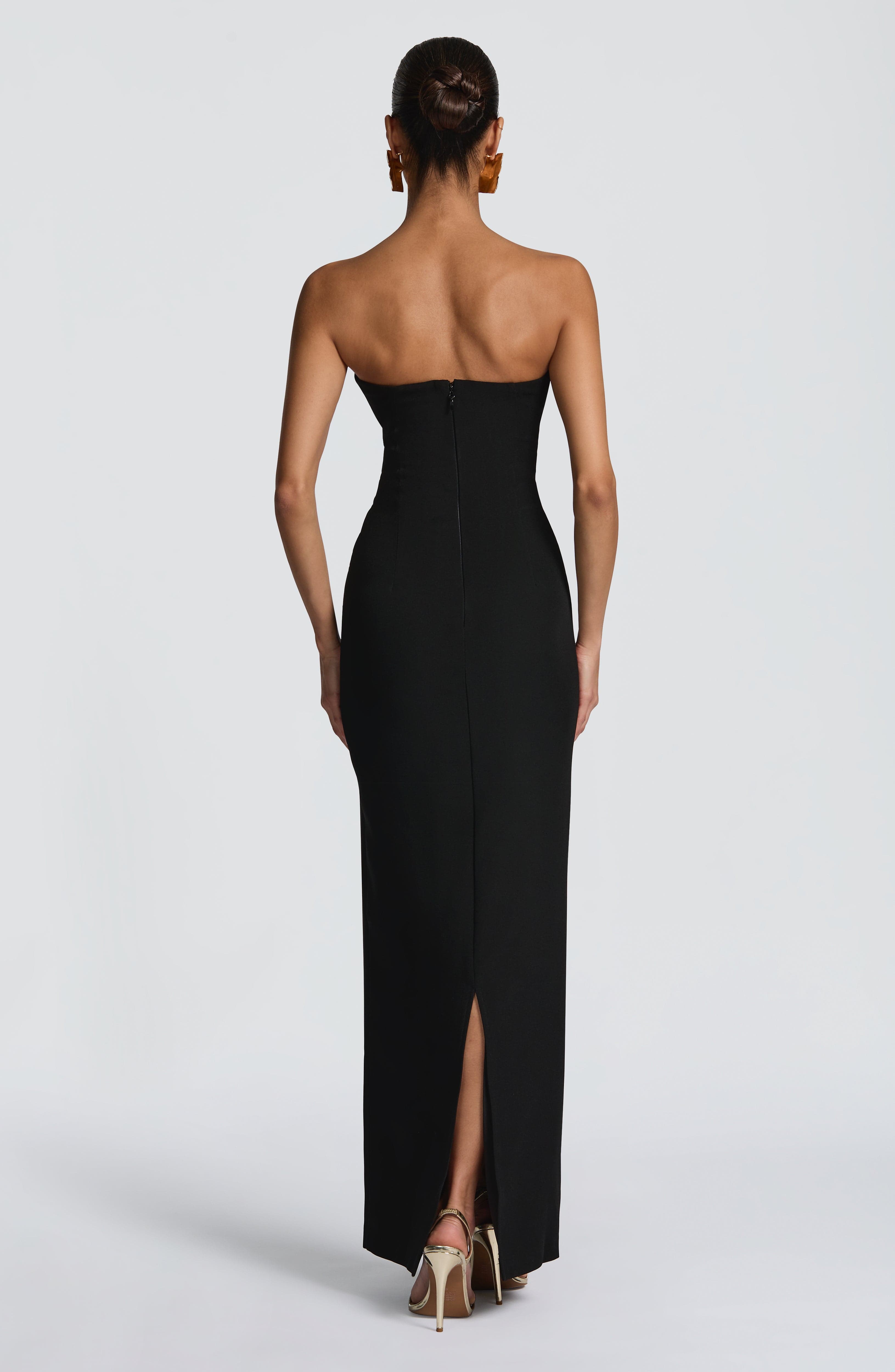 Lindsey Maxi Dress - Black - Napalia
