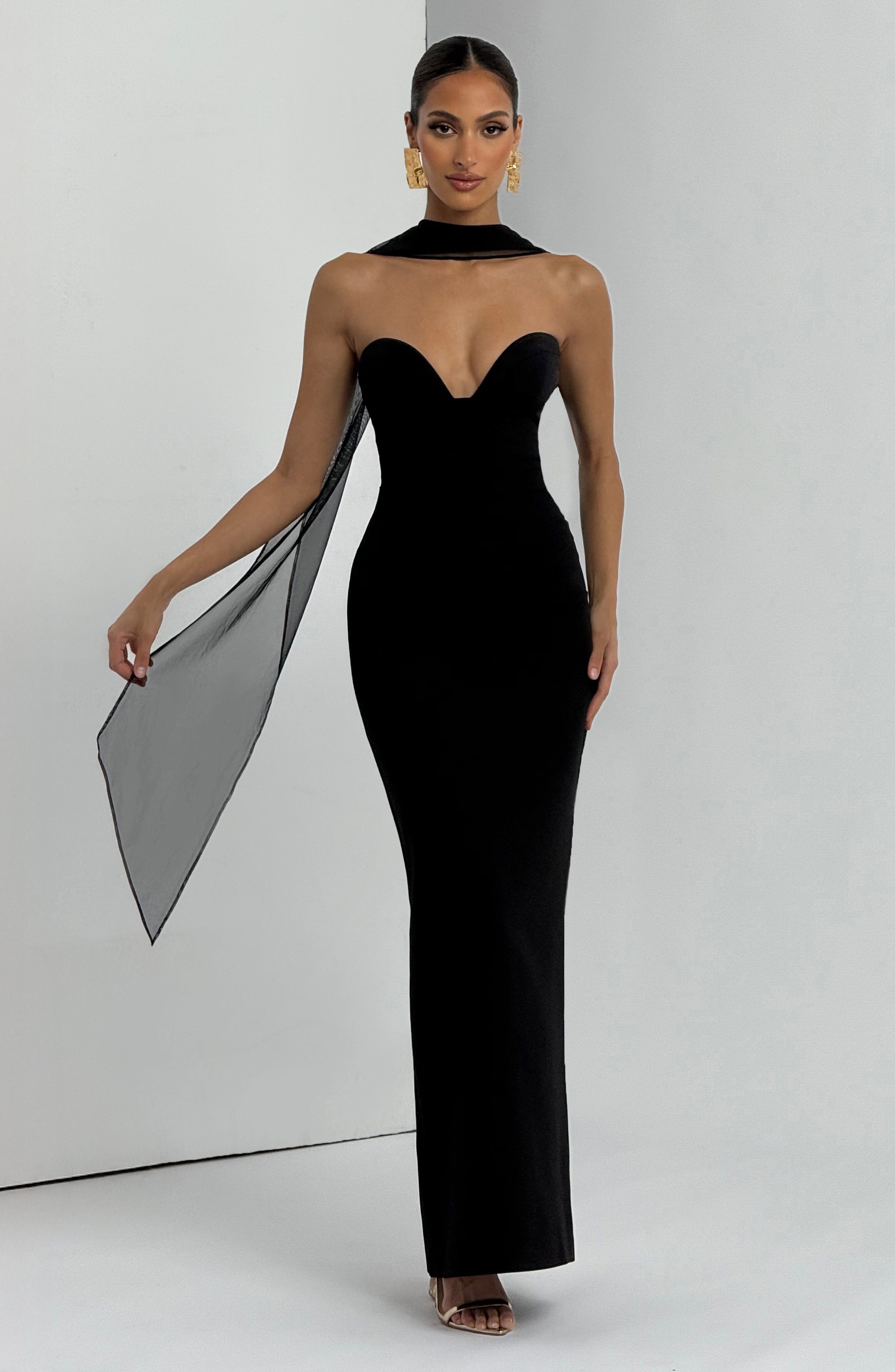 Lindsey Maxi Dress - Black - Napalia