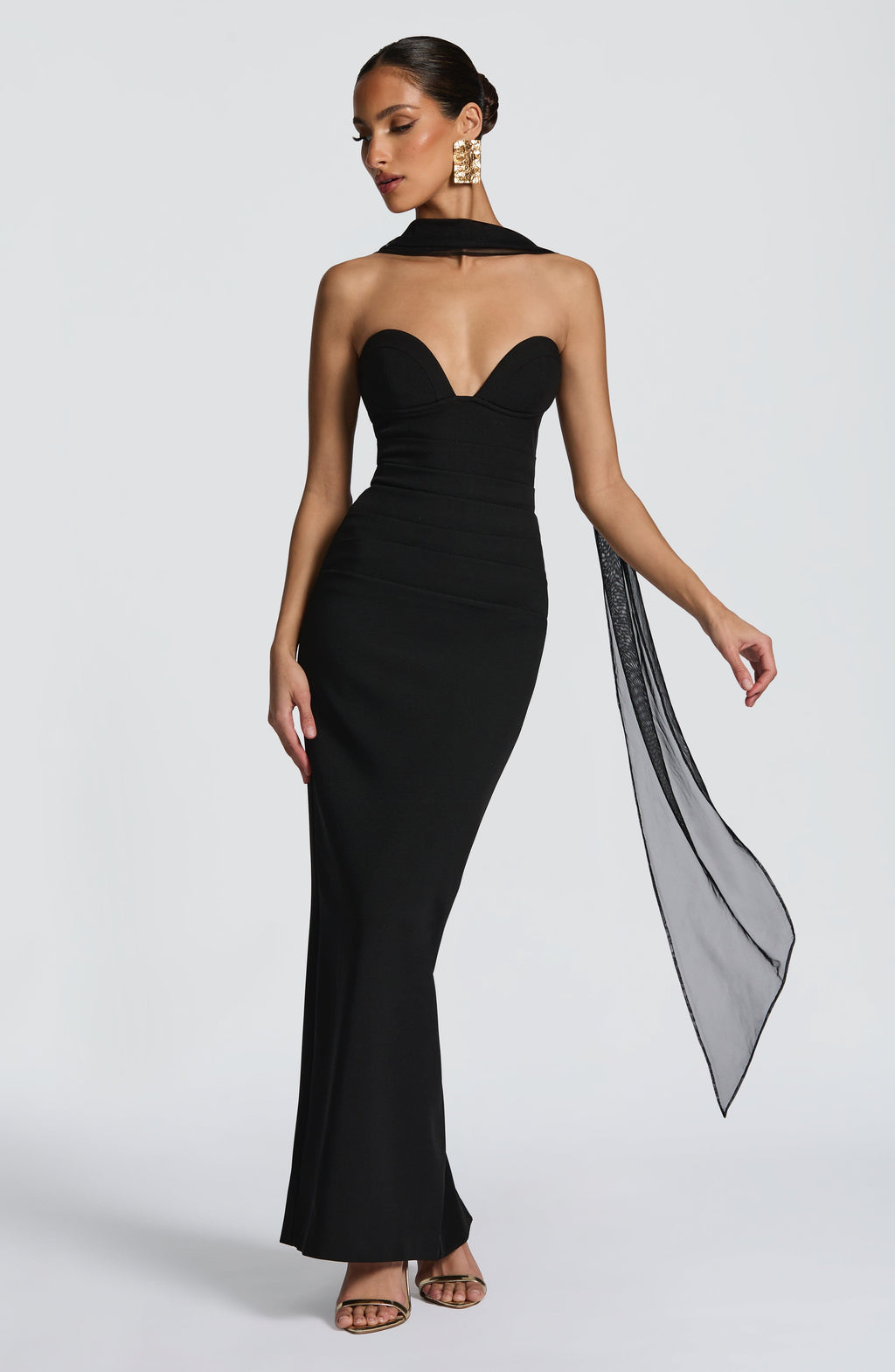 Lindsey Maxi Dress - Black - Napalia