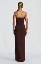 Lindsey Maxi Dress - Plum Brown - Napalia