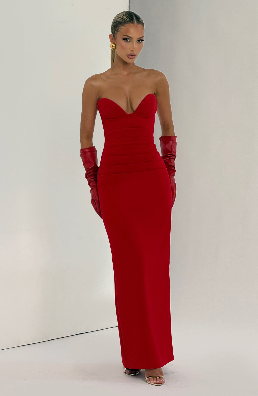 Lindsey Maxi Dress - Red - Napalia