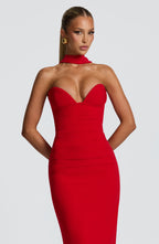 Lindsey Maxi Dress - Red - Napalia