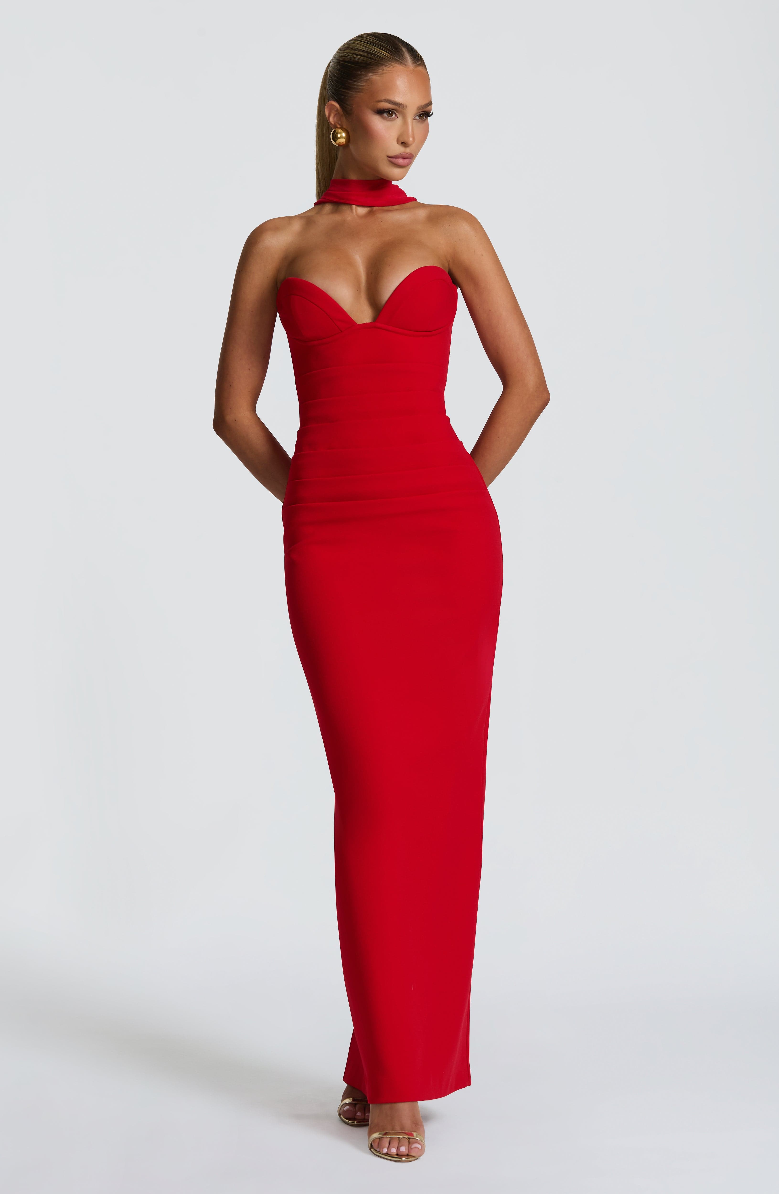 Lindsey Maxi Dress - Red - Napalia