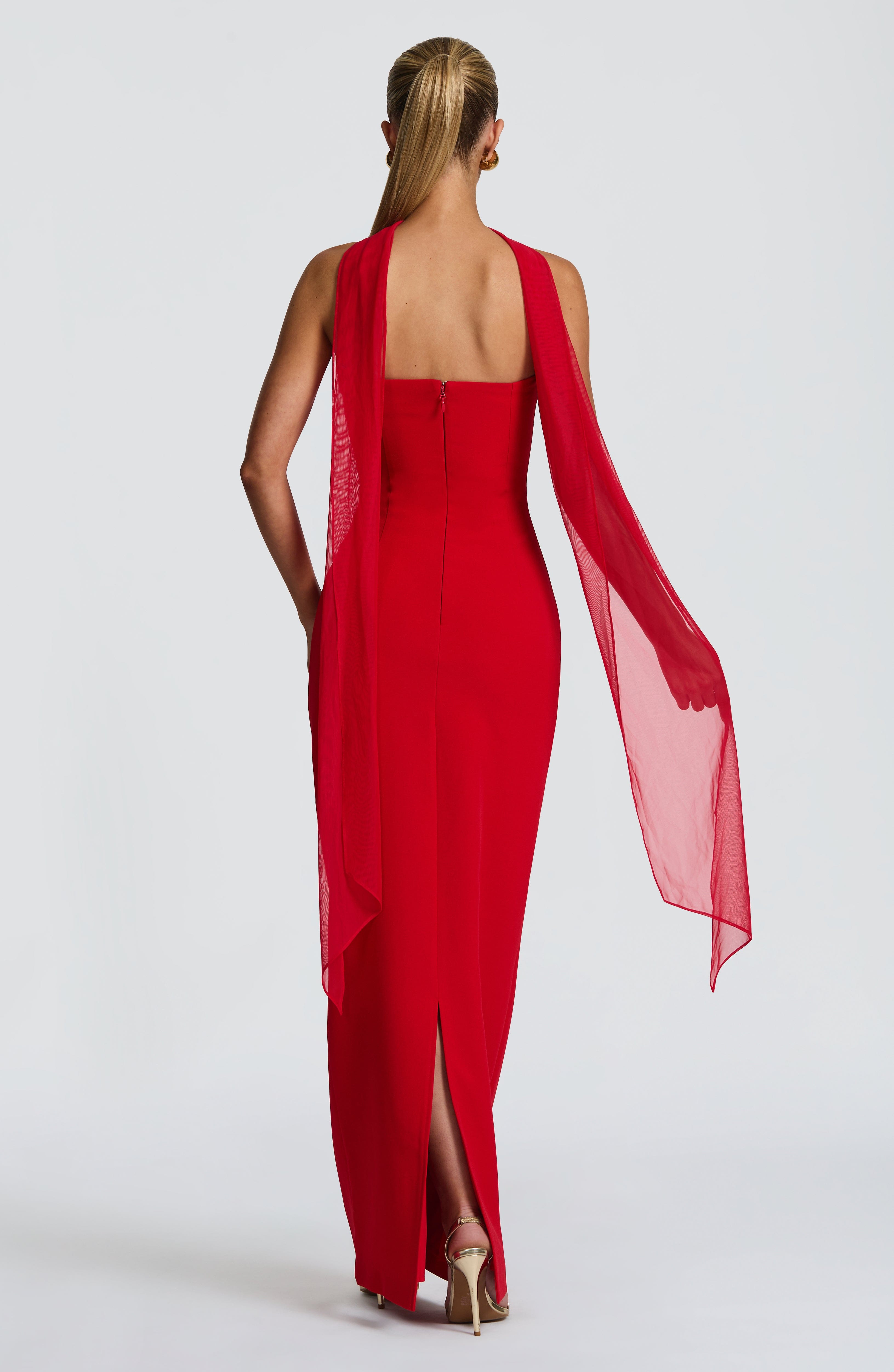 Lindsey Maxi Dress - Red - Napalia