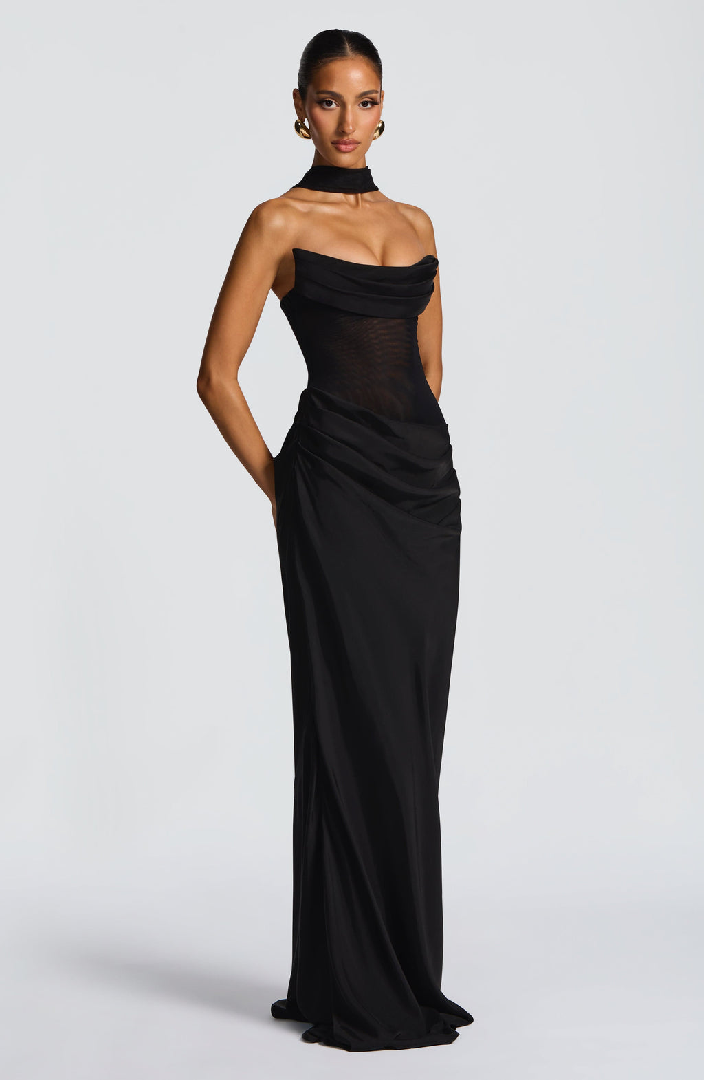 Liora Maxi Dress - Black - Napalia