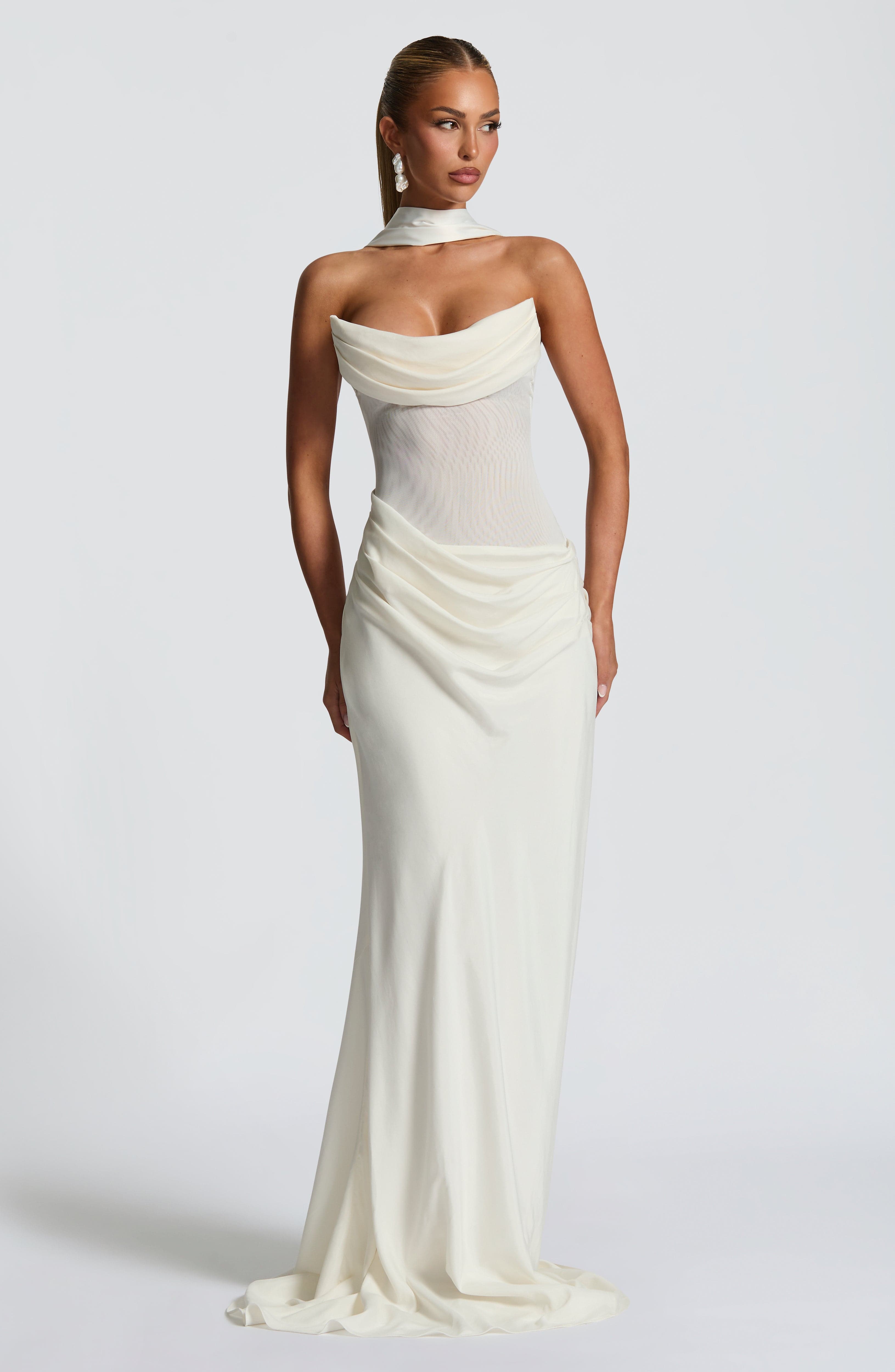 Liora Maxi Dress - Ivory - Napalia