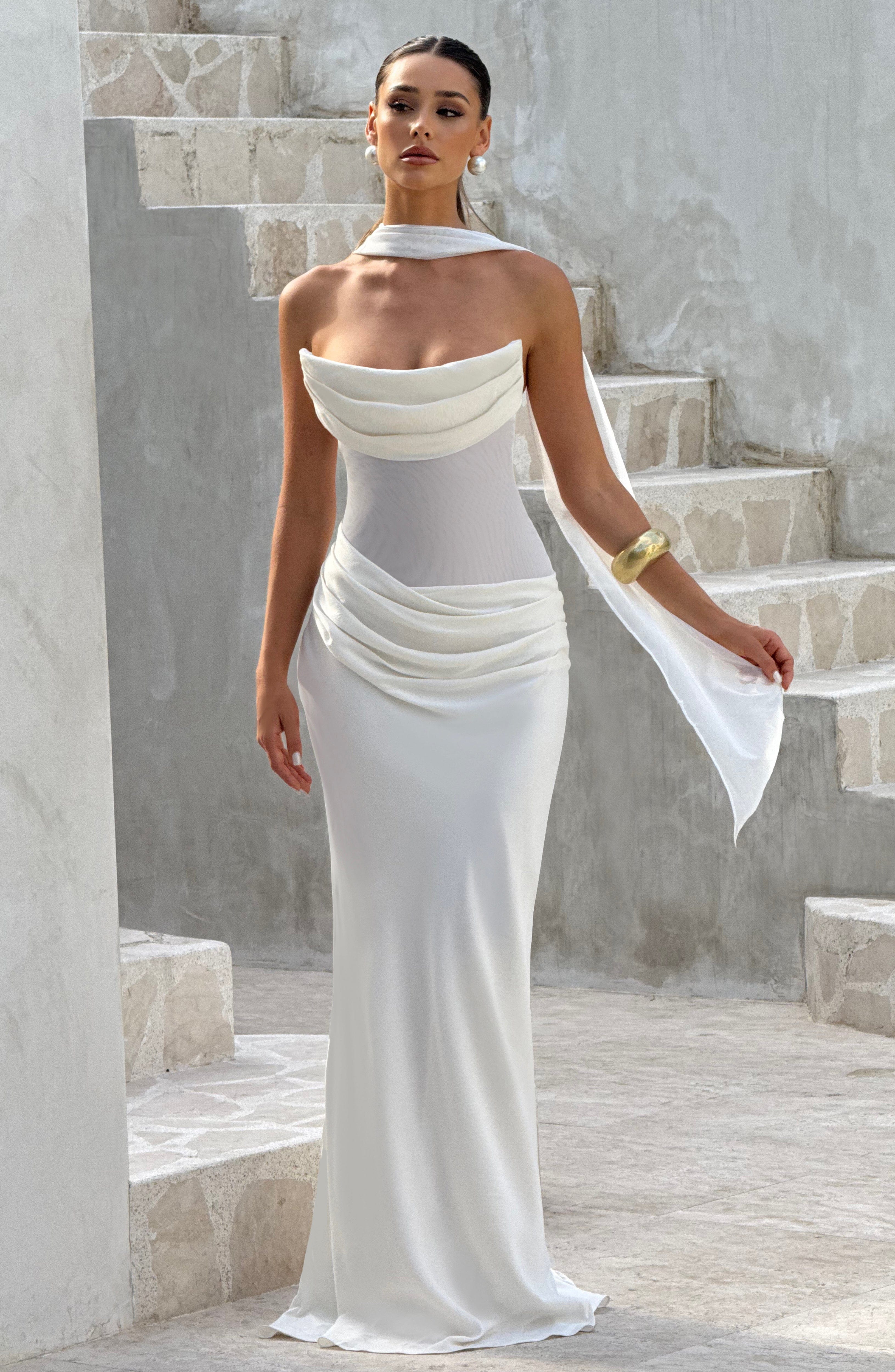 Liora Maxi Dress - Ivory - Napalia