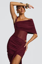 Lisette Bodysuit - Cherry Lacquer - Napalia