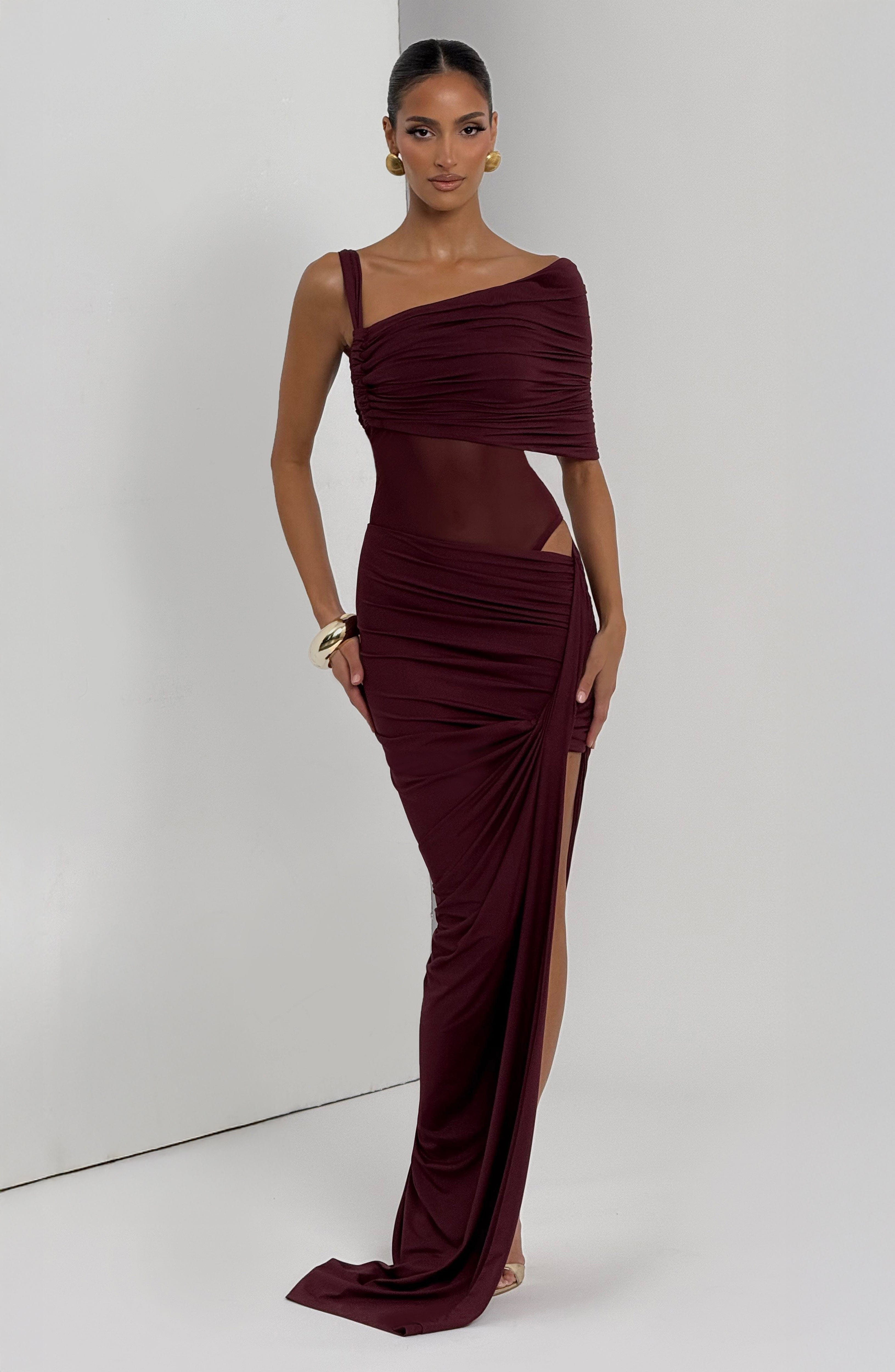 Lisette Bodysuit - Cherry Lacquer - Napalia