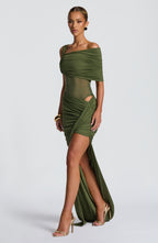 Lisette Bodysuit - Khaki - Napalia