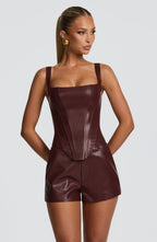 Liv Shorts - Burgundy - Napalia