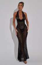 Lorena Maxi Dress - Black - Napalia