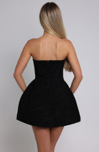 Lottie Mini Dress - Black - Napalia